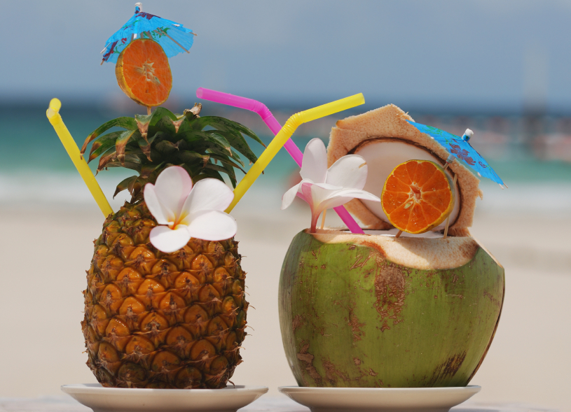 Tropical Drinks from the Deluxe Bar
